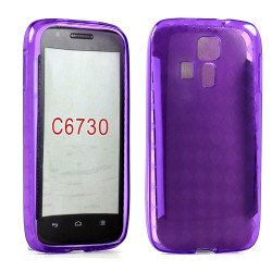 Kyocera Hydro Icon C6730 TPU Gel Case (Purple)